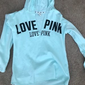 PINK pullover with hoodie